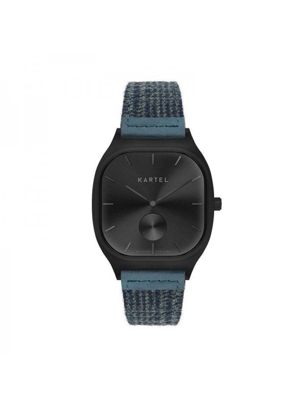SINCLAIR 42MM BLUE FABRIC STRAP WATCH