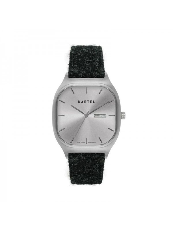 SINCLAIR 42MM GREY HARRIS TWEED STRAP WATCH