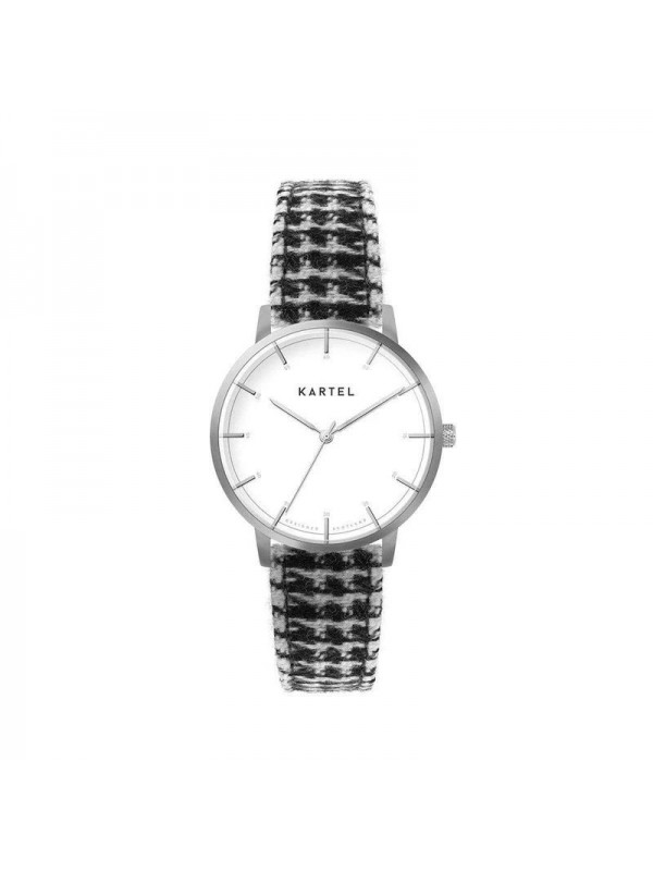 ISLA 34MM BLACK FABRIC STRAP WATCH