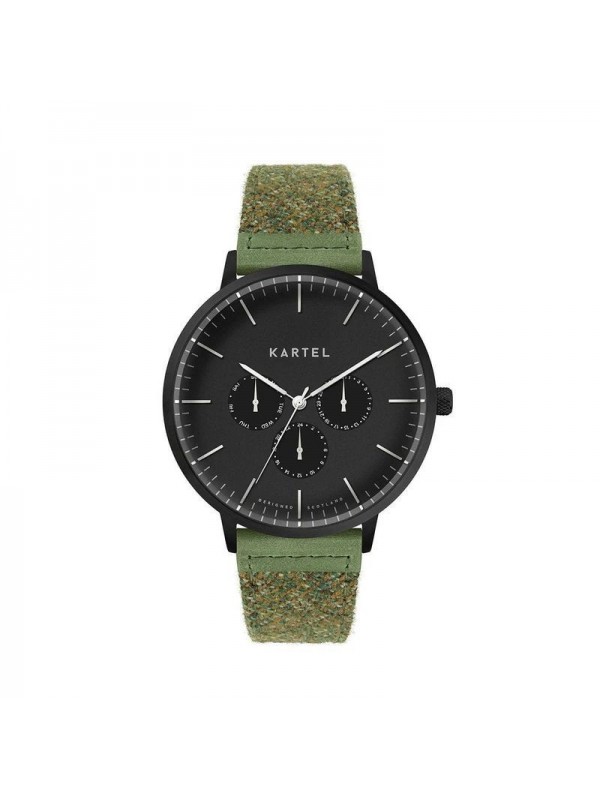 CUILLIN 43MM GREEN FABRIC STRAP WATCH