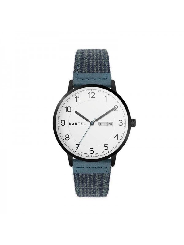 MORRIS 40MM BLUE FABRIC STRAP WATCH
