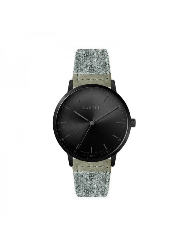 HUME 40MM GREY HARRIS TWEED STRAP WATCH