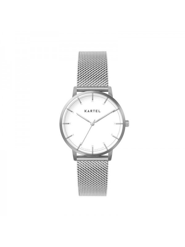 ISLA 34MM SILVER CHAIN MESH STRAP WATCH