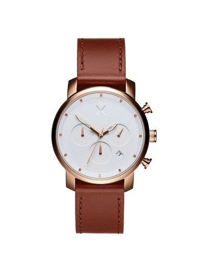 CHRONO 40MM ROSE GOLD NATURAL TAN