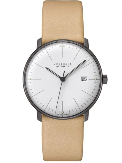 027/4000.04 max bill Automatic Watch with Beige Leather Strap