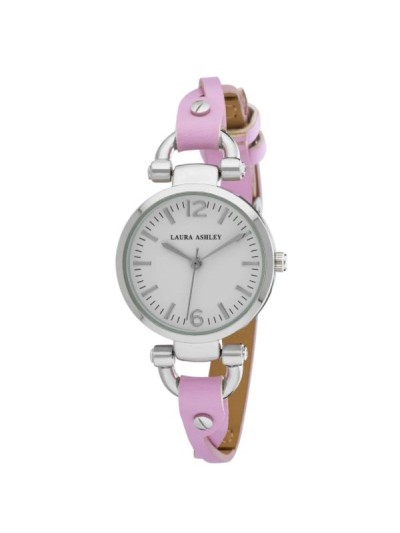 Laura Ashley Purple Ladies Dial Analog Display Twisted Band Round Watch