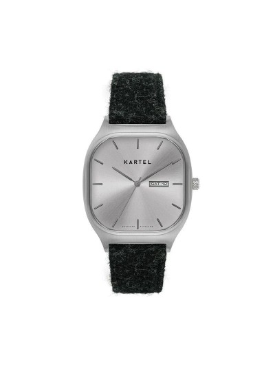 SINCLAIR 42MM GREY HARRIS TWEED STRAP WATCH
