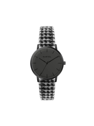 ISLA 34MM BLACK FABRIC STRAP WATCH