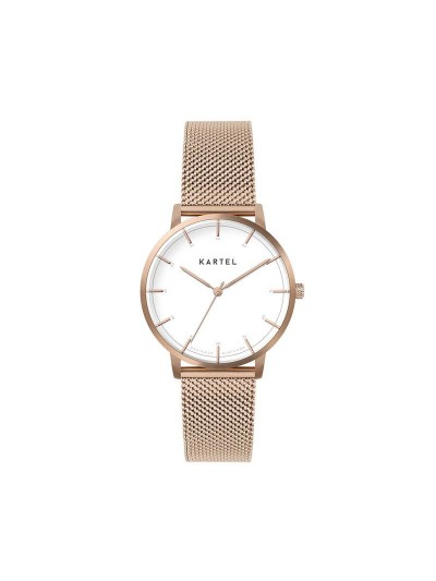 ISLA 34MM ROSE GOLD CHAIN MESH STRAP WATCH