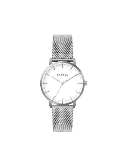 ISLA 34MM SILVER CHAIN MESH STRAP WATCH