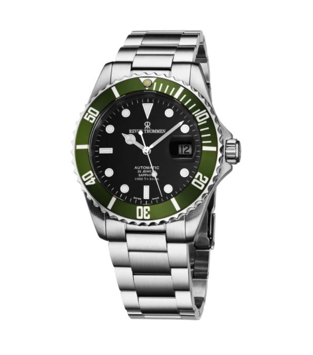 Revue Thommen Men's 17571.2134 'Diver XL' Black Dial Stainless Steel Automatic Mechanical Watch