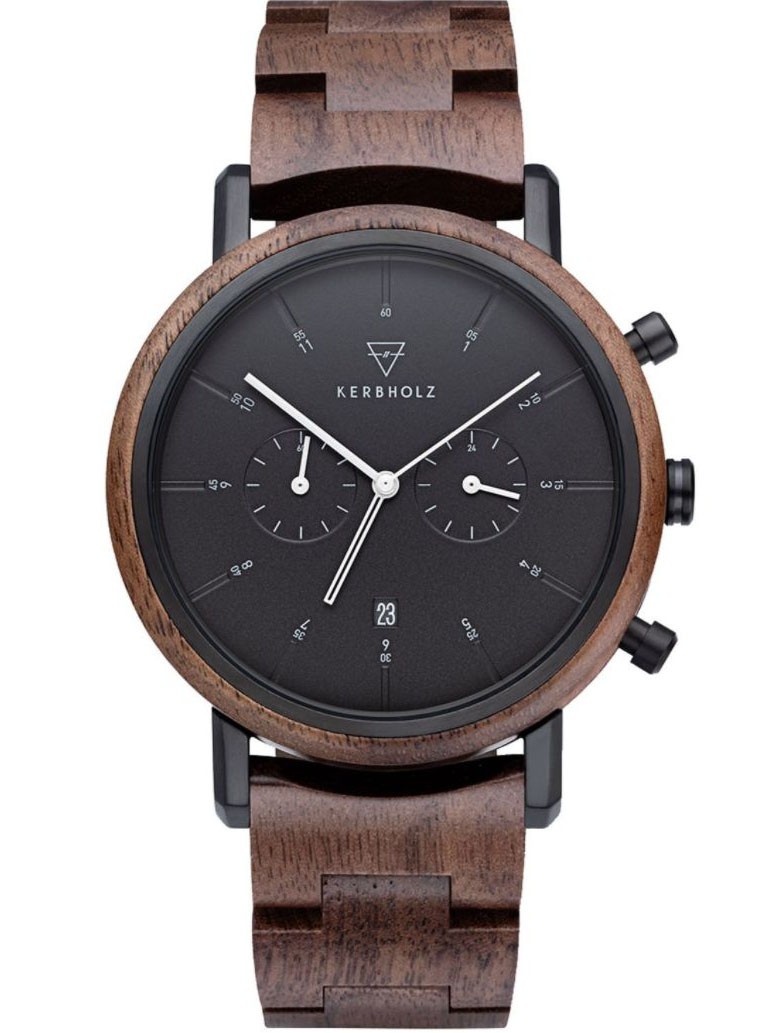 Men's Wristwatch Chronograph Johann Walnut/Black